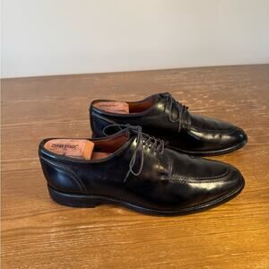 Allen Edmonds LaSalle Split-Toe Derby Shoes in Black Custom Calf, size 9.5 D